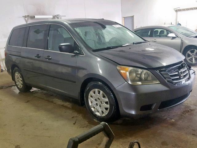 5FNRL3H27AB065498 - 2010 HONDA ODYSSEY LX GRAY photo 1