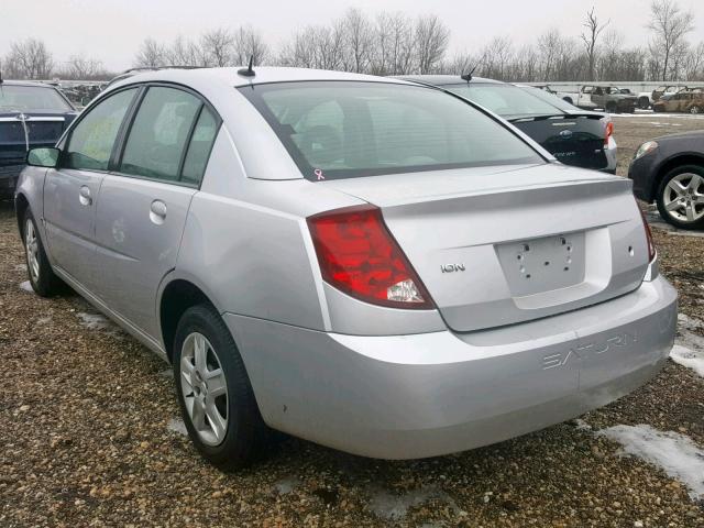 1G8AJ55F97Z115952 - 2007 SATURN ION LEVEL SILVER photo 3