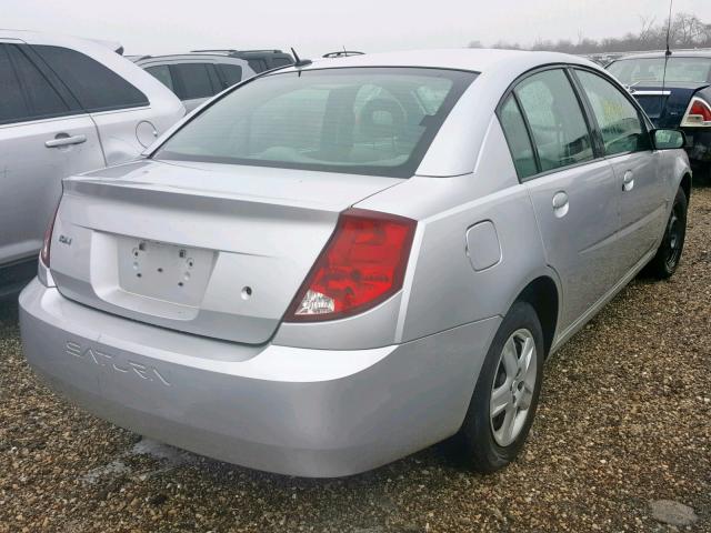 1G8AJ55F97Z115952 - 2007 SATURN ION LEVEL SILVER photo 4