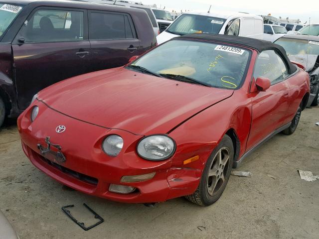 JT5FG02T8X0052561 - 1999 TOYOTA CELICA GT RED photo 2