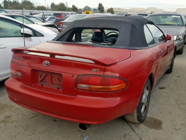JT5FG02T8X0052561 - 1999 TOYOTA CELICA GT RED photo 4
