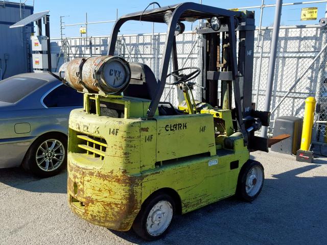 15225 - 1990 CLARK FORKLIFT FORKLIFT Зелений фото 4