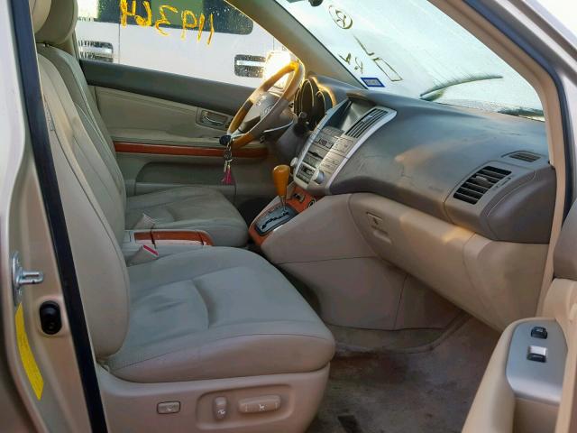 JTJGK31UX70004821 - 2007 LEXUS RX 350 GOLD photo 5