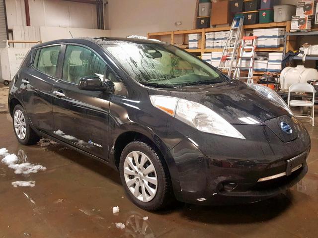 1N4BZ0CP4HC300924 - 2017 NISSAN LEAF S BLACK photo 1