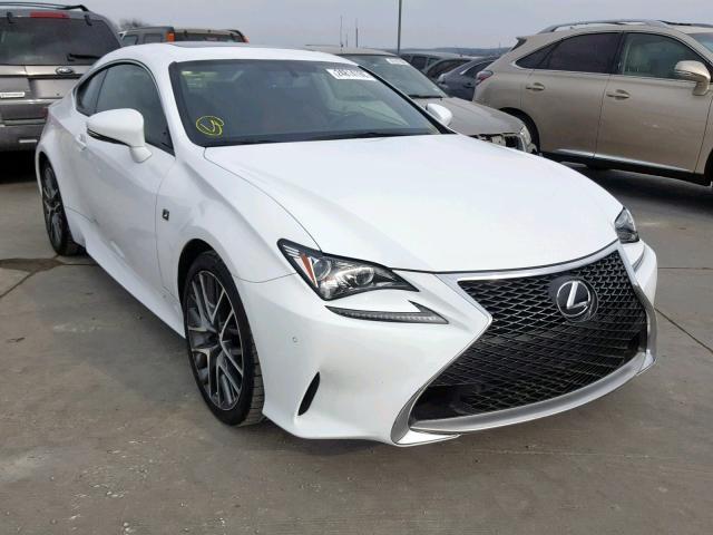 JTHHA5BC3G5003961 - 2016 LEXUS RC 200T WHITE photo 1