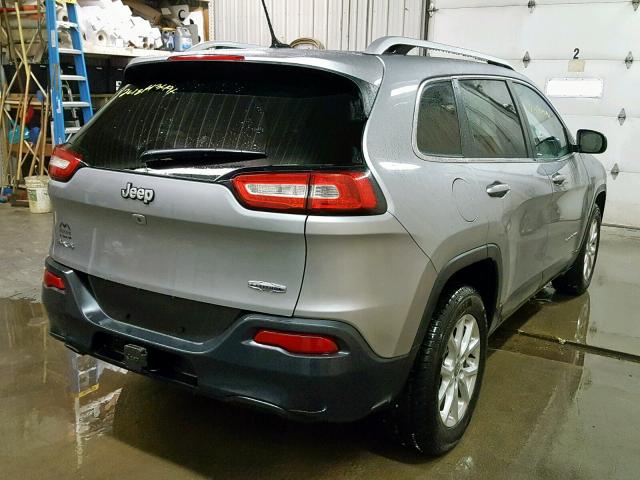 1C4PJMCB8FW584248 - 2015 JEEP CHEROKEE L SILVER photo 4