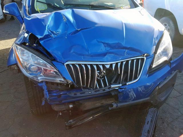 KL4CJASB1EB777646 - 2014 BUICK ENCORE BLUE photo 9