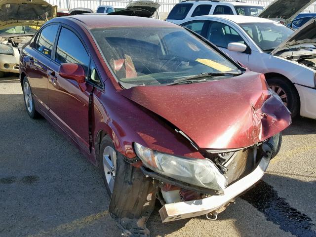 19XFA1F62AE059603 - 2010 HONDA CIVIC MAROON photo 1