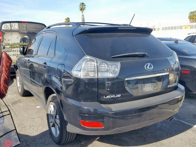 JTJHW31U160021935 - 2006 LEXUS RX 400 BLACK photo 3