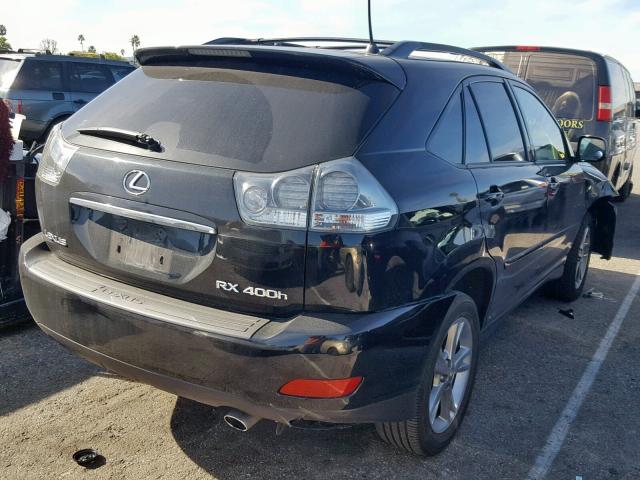 JTJHW31U160021935 - 2006 LEXUS RX 400 BLACK photo 4