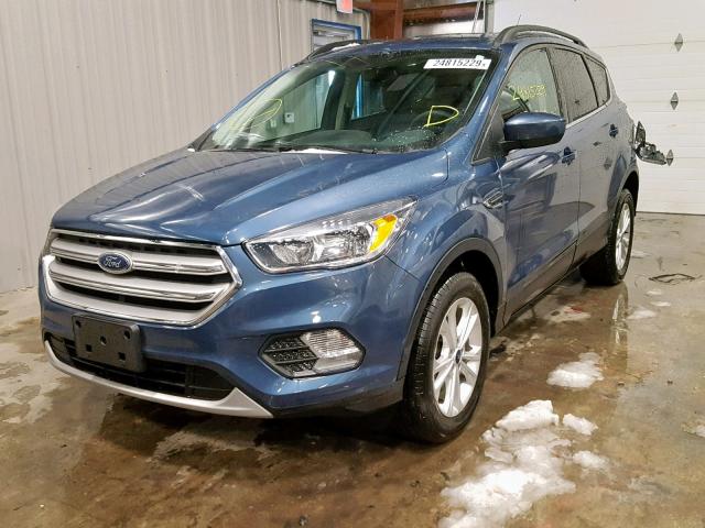 1FMCU0GD9JUC17420 - 2018 FORD ESCAPE SE BLUE photo 2