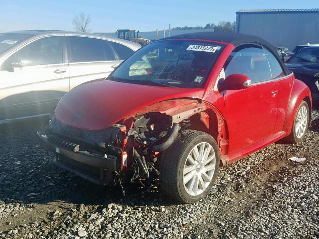 3VWRF31Y58M409631 - 2008 VOLKSWAGEN NEW BEETLE Qırmızı foto 2