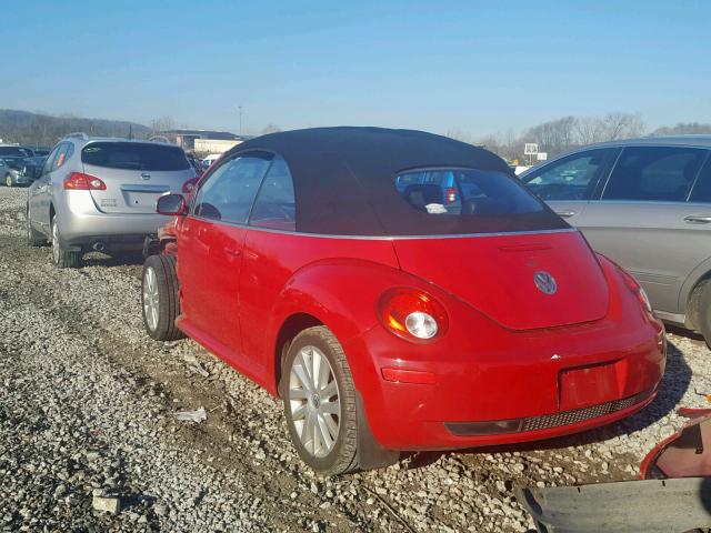 3VWRF31Y58M409631 - 2008 VOLKSWAGEN NEW BEETLE Qırmızı foto 3