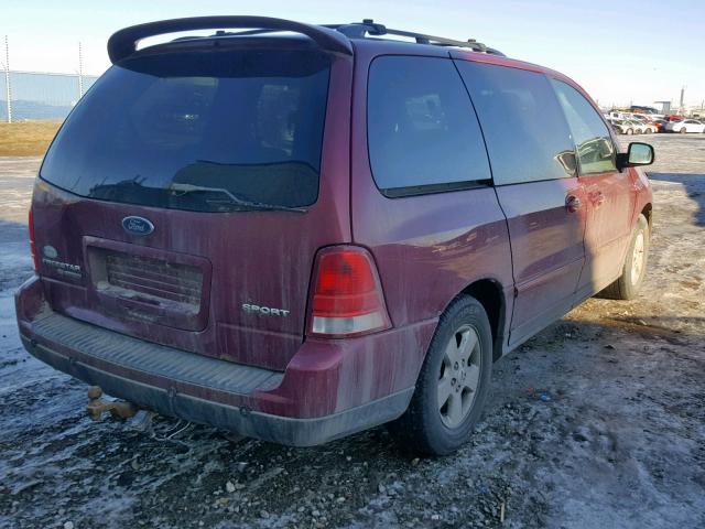 2FMZA57234BB30735 - 2004 FORD FREESTAR S RED photo 4