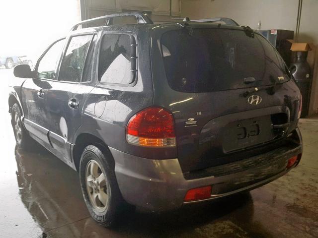 KM8SC73D85U988535 - 2005 HYUNDAI SANTA FE G 石墨色 照片 3