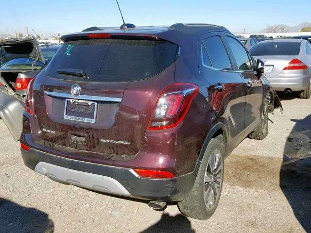 KL4CJBSBXHB094595 - 2017 BUICK ENCORE PRE MAROON photo 4