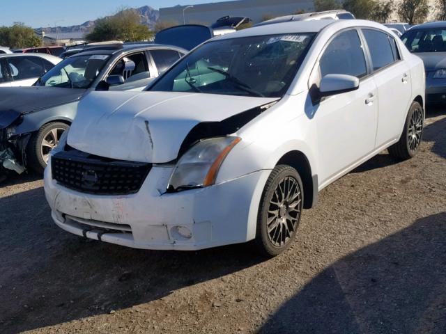 3N1AB61E78L712468 - 2008 NISSAN SENTRA 2.0 WHITE photo 2