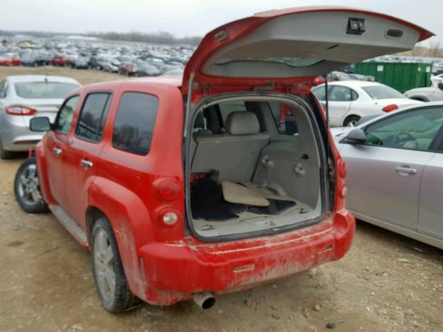 3GNCA53VX9S591496 - 2009 CHEVROLET HHR LT RED photo 3