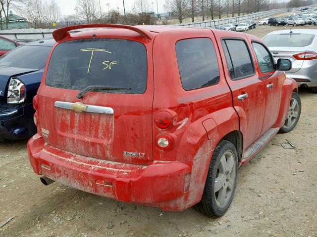 3GNCA53VX9S591496 - 2009 CHEVROLET HHR LT RED photo 4