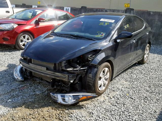 5NPDH4AE9GH774238 - 2016 HYUNDAI ELANTRA SE BLACK photo 2