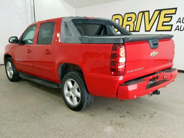 3GNEC12J17G313676 - 2007 CHEVROLET AVALANCHE RED photo 3