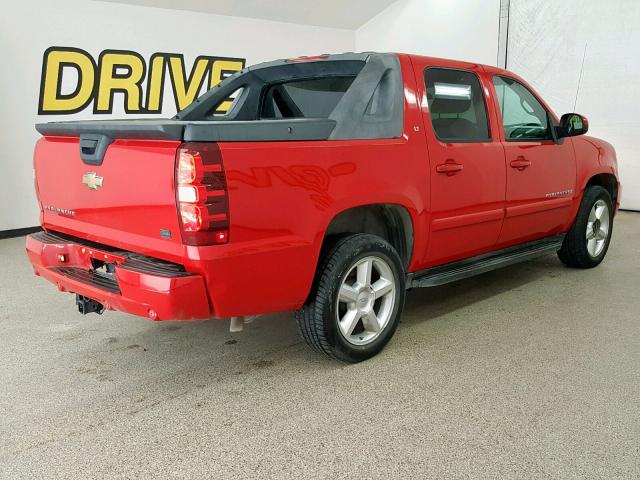 3GNEC12J17G313676 - 2007 CHEVROLET AVALANCHE RED photo 4