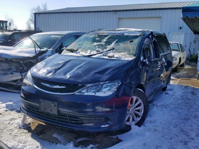 2C4RC1DG1HR517756 - 2017 CHRYSLER PACIFICA T BLUE photo 2