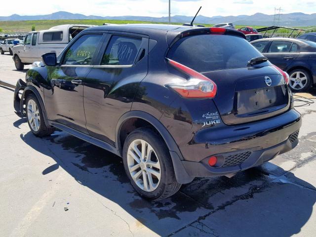 JN8AF5MV0FT553832 - 2015 NISSAN JUKE S BLACK photo 3