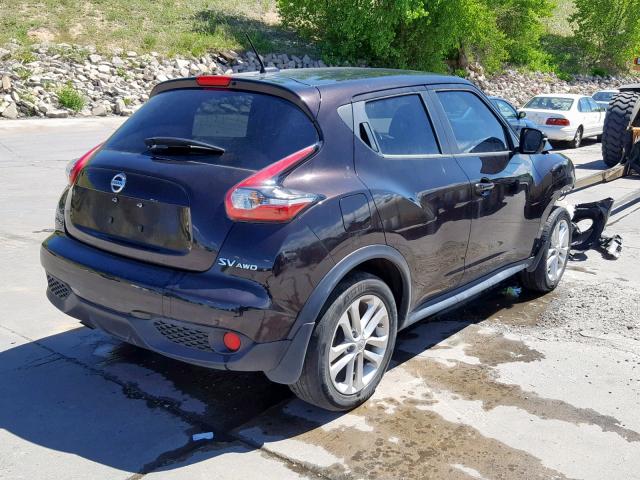 JN8AF5MV0FT553832 - 2015 NISSAN JUKE S BLACK photo 4