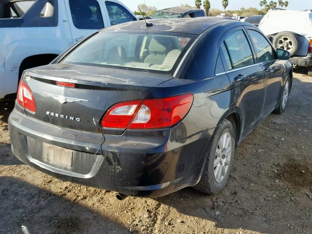 1C3LC46K18N188972 - 2008 CHRYSLER SEBRING LX BLACK photo 4