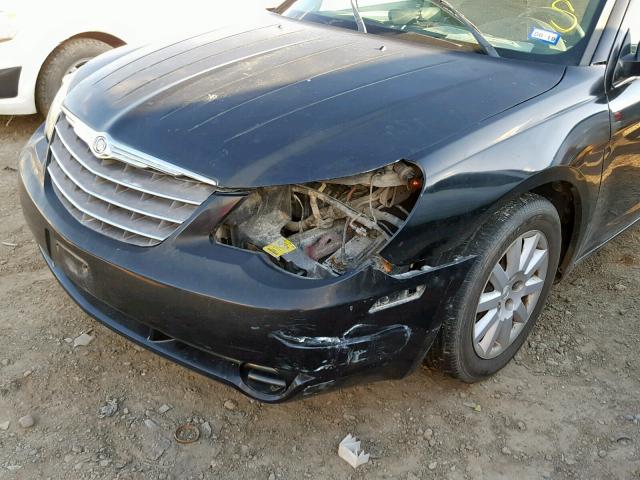 1C3LC46K18N188972 - 2008 CHRYSLER SEBRING LX BLACK photo 9