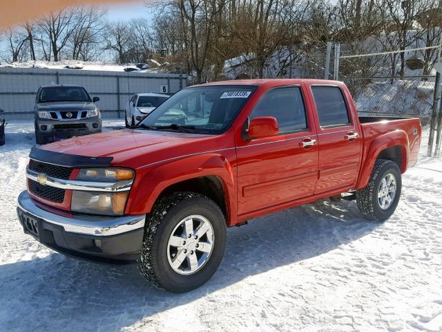 1GCHTDFE1B8119197 - 2011 CHEVROLET COLORADO L RED photo 2