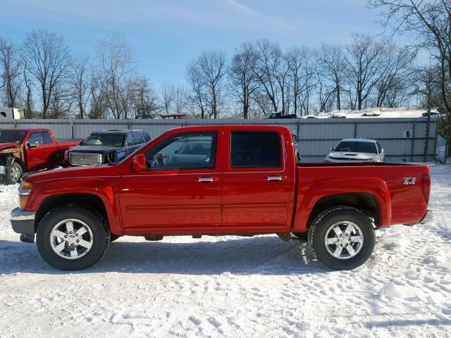 1GCHTDFE1B8119197 - 2011 CHEVROLET COLORADO L RED photo 9