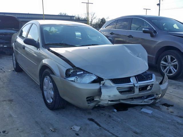 1B3EL36X14N290018 - 2004 DODGE STRATUS SE GOLD photo 1