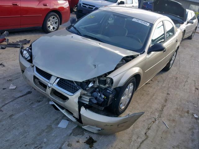 1B3EL36X14N290018 - 2004 DODGE STRATUS SE GOLD photo 2