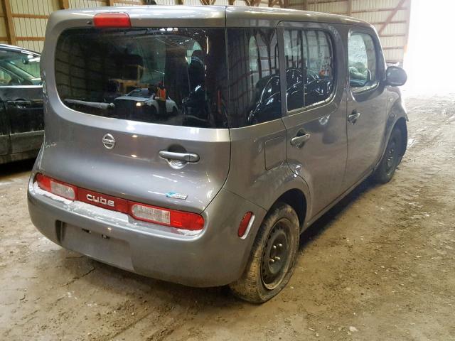 JN8AZ2KR7AT165128 - 2010 NISSAN CUBE BASE GRAY photo 4