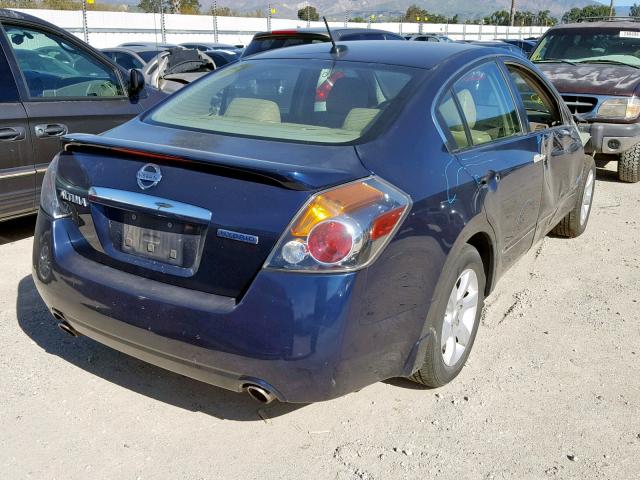 1N4CL21E19C190239 - 2009 NISSAN ALTIMA HYB BLUE photo 4