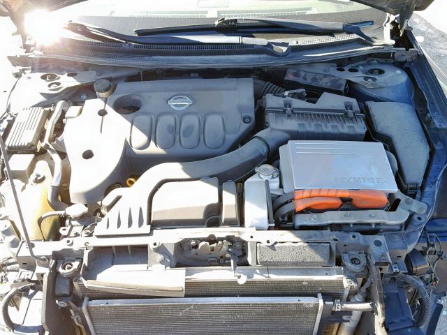 1N4CL21E19C190239 - 2009 NISSAN ALTIMA HYB BLUE photo 7