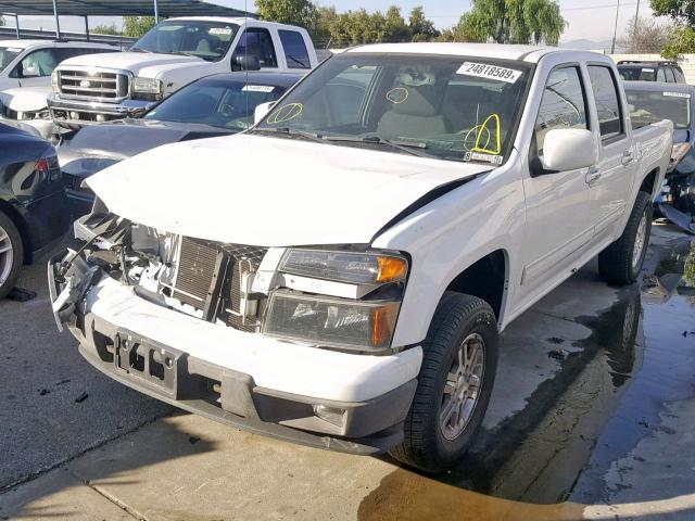 1GCHTCFE5C8108277 - 2012 CHEVROLET COLORADO L WHITE photo 2