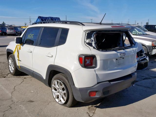 ZACCJABT2FPB16777 - 2015 JEEP RENEGADE L WHITE photo 3