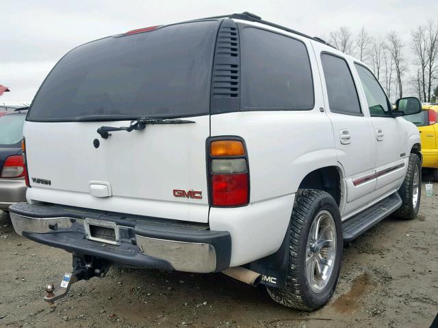 1GKEK13Z14J318679 - 2004 GMC YUKON WHITE photo 4