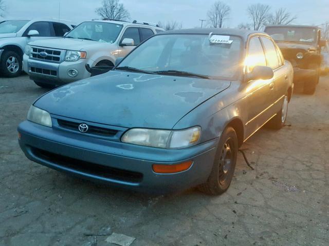 1NXBB02EXTZ462750 - 1996 TOYOTA COROLLA DX TEAL photo 2