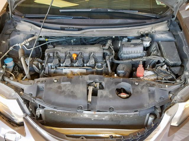 2HGFB2F9XFH535736 - 2015 HONDA CIVIC EXL BROWN photo 7