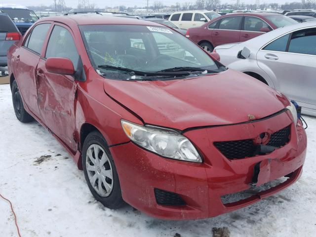 2T1BU4EE7AC438711 - 2010 TOYOTA COROLLA BA RED photo 1