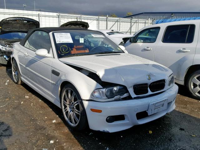 WBSBR93445PK08617 - 2005 BMW M3 WHITE photo 1