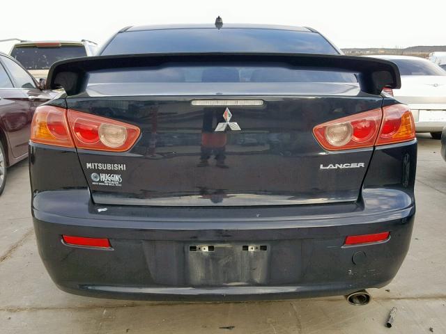 JA3AU86U88U023840 - 2008 MITSUBISHI LANCER GTS BLACK photo 9