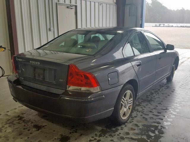 YV1RS592972626433 - 2007 VOLVO S60 2.5T GRAY photo 4