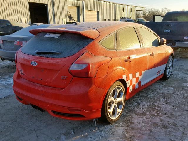1FADP3L95DL127619 - 2013 FORD FOCUS ST RED photo 4