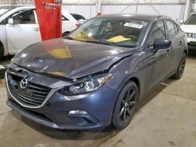 JM1BM1T77F1270700 - 2015 MAZDA 3 SV GRAY photo 2