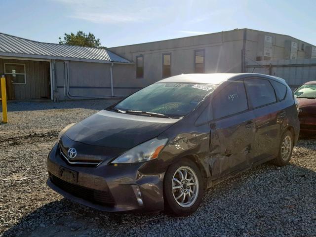 JTDZN3EU2C3123856 - 2012 TOYOTA PRIUS V GRAY photo 2